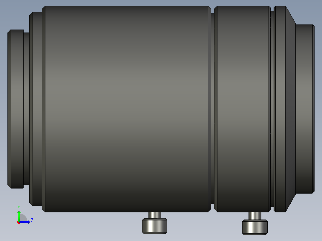 基恩士CA-LHR25_kc图纸模型左视图