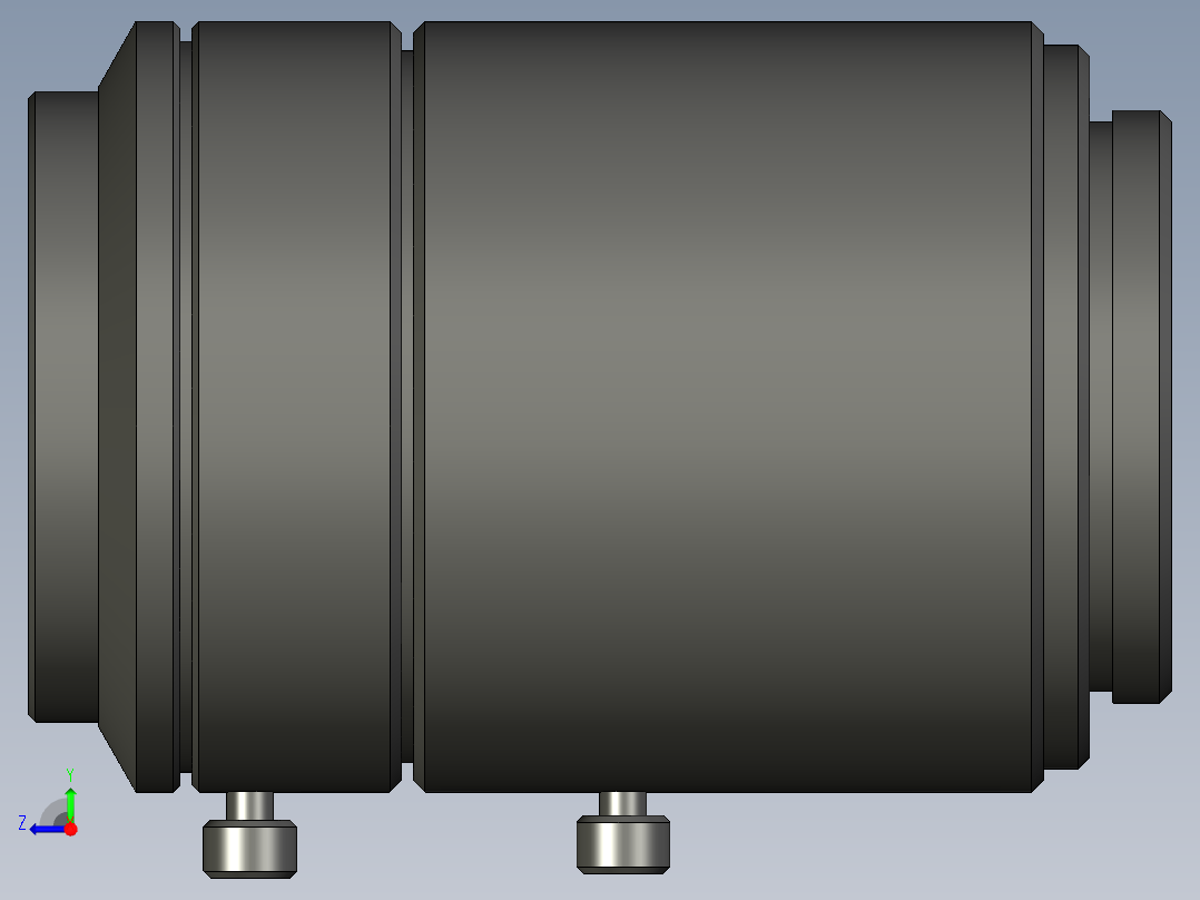 基恩士CA-LHR25_kc图纸模型右视图