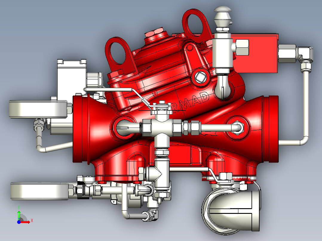 伯玛德400Y100DN100前视图