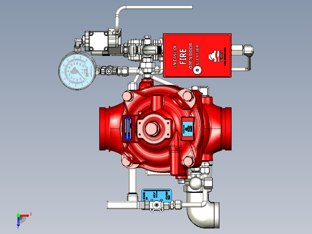 伯玛德400Y100DN100俯视图
