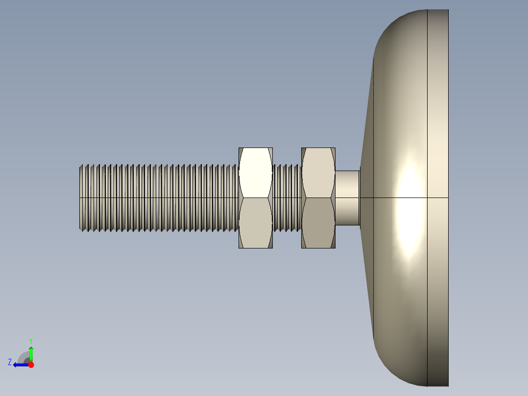 型材-KJN M16 _0 HINGED FOOT KJN311950右视图