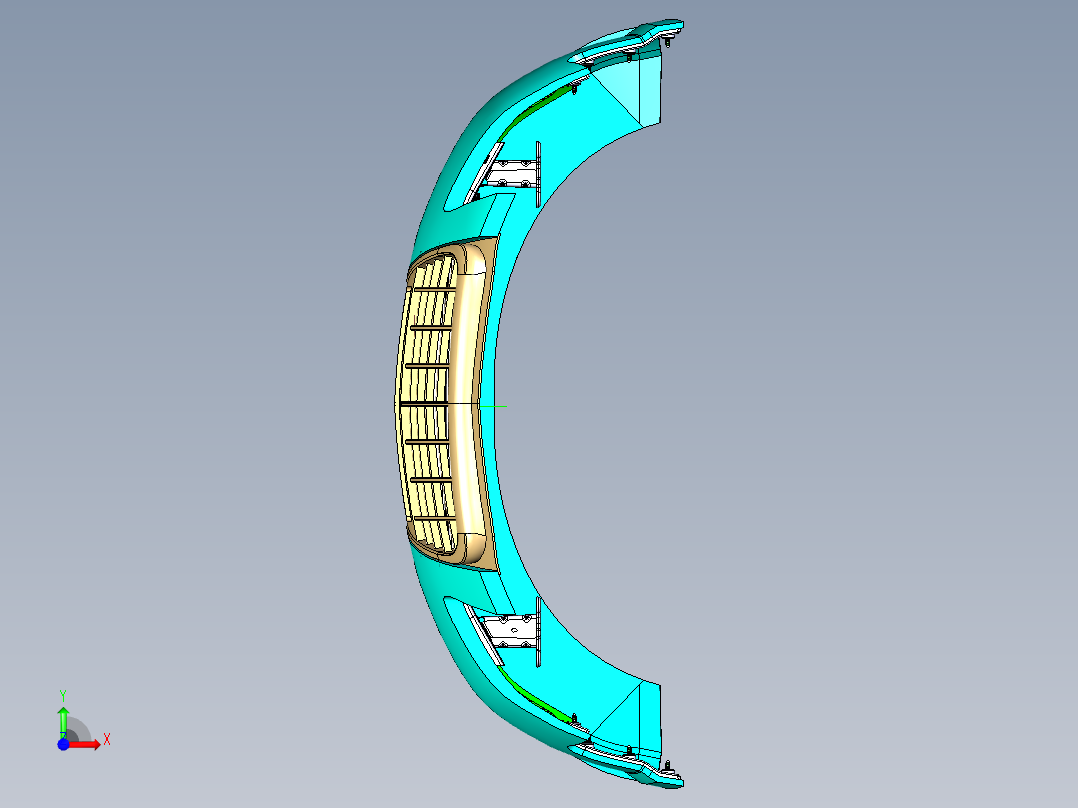 汽车前保险杠前视图
