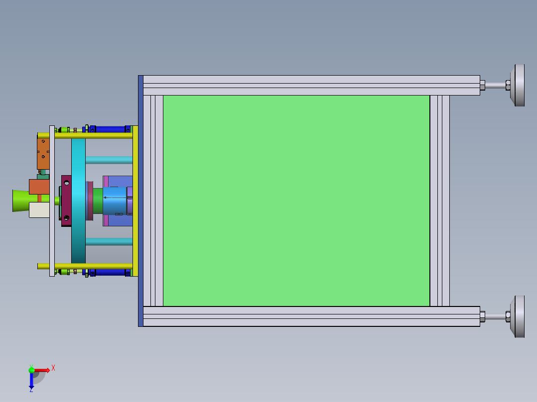 软管喷头对接设备sw21可编辑俯视图