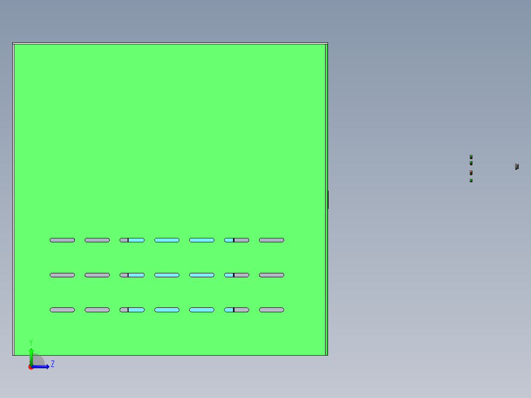 Q002-12KV户外箱式环网柜的设计左视图