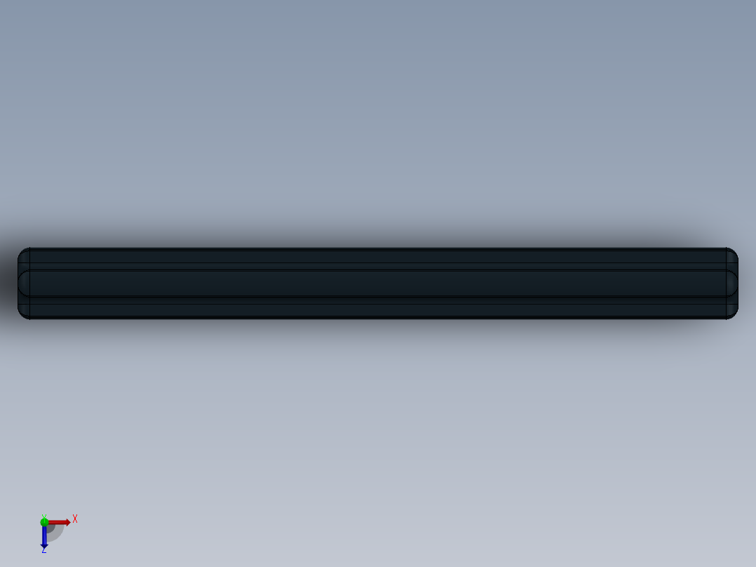 乐高机械组车桥-3706 Black Technic Axle 6.SLDPRT俯视图