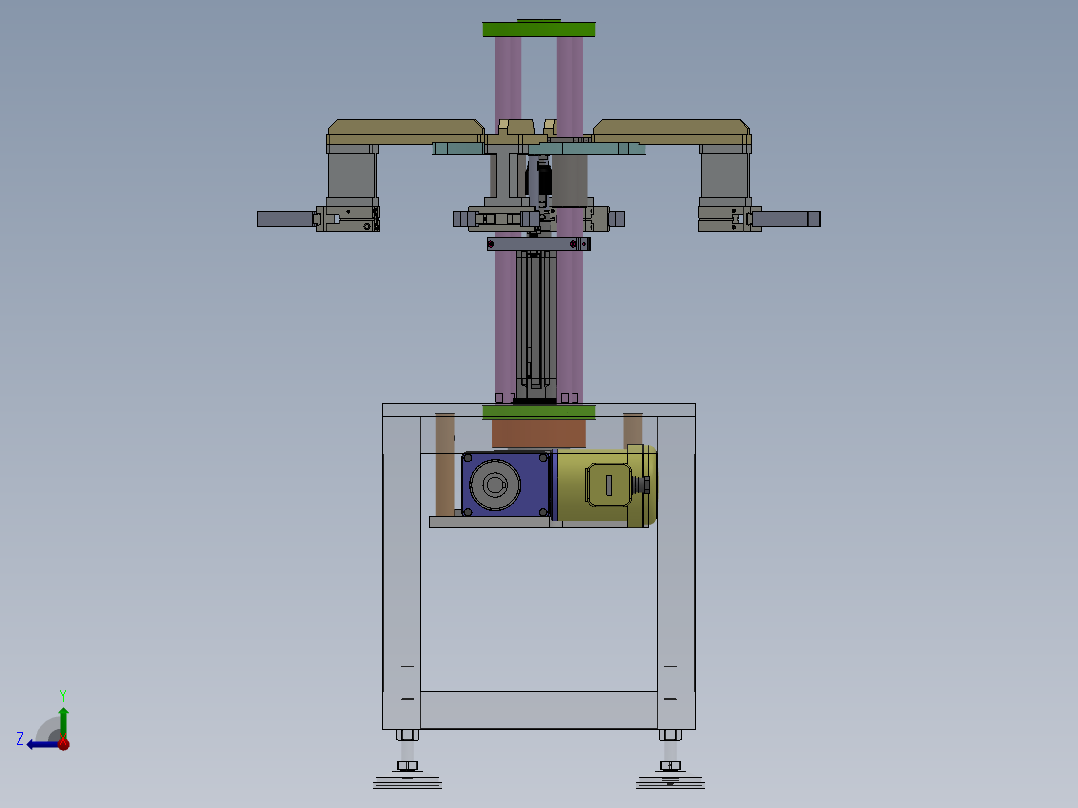 回转上料机构右视图