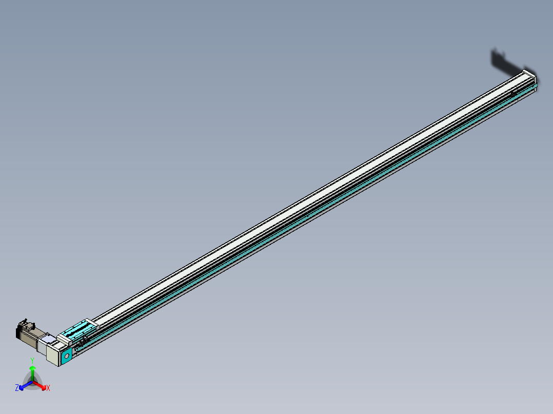 欧规系列-LB6A-L130-S2250-BR-ZP40-C3正等轴测图