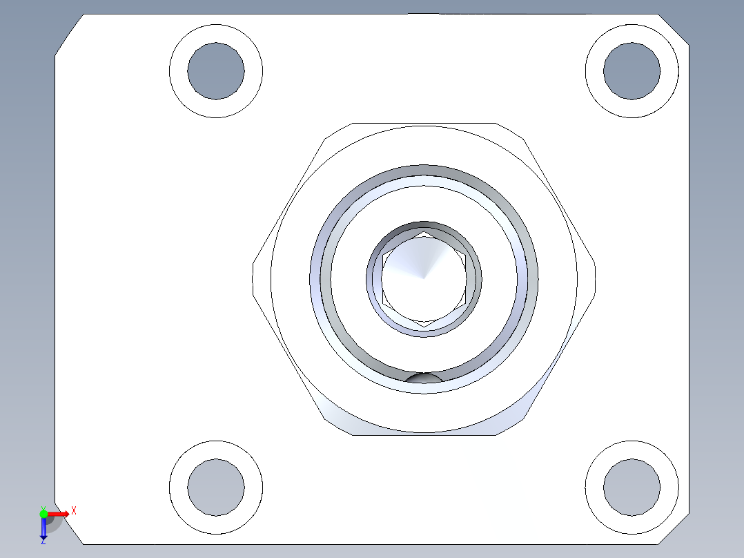 KOSMEKLHA0480-SRM多系列多零件图纸模型俯视图