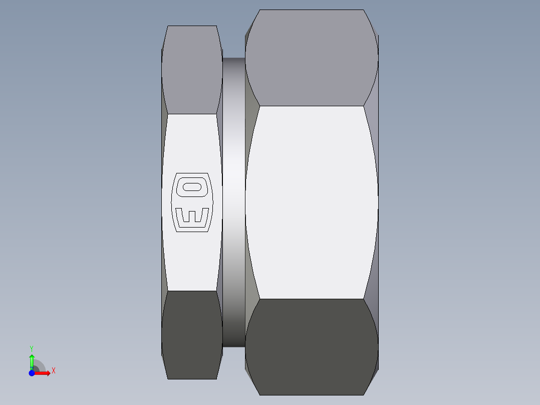 卡套式工业通用硬管接头EO_Blanking_plug_for_tube_ends_ROV42ZL71前视图