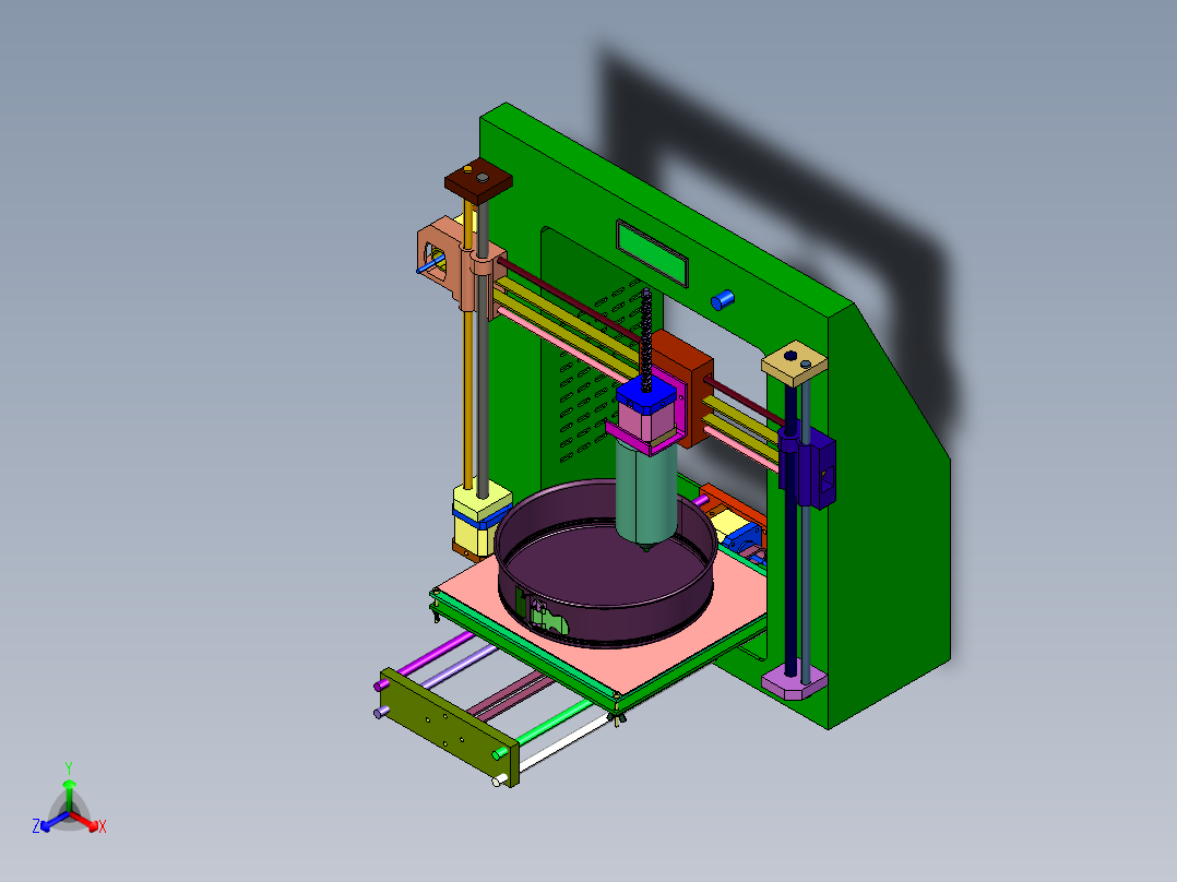 三轴单头针筒自动涂胶设备