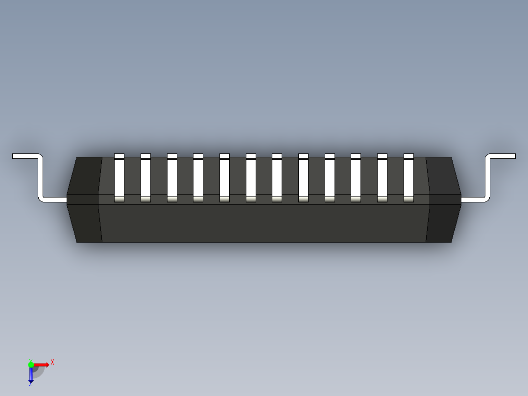 元器件3D封装QFP48_FPT-48P-M15156俯视图