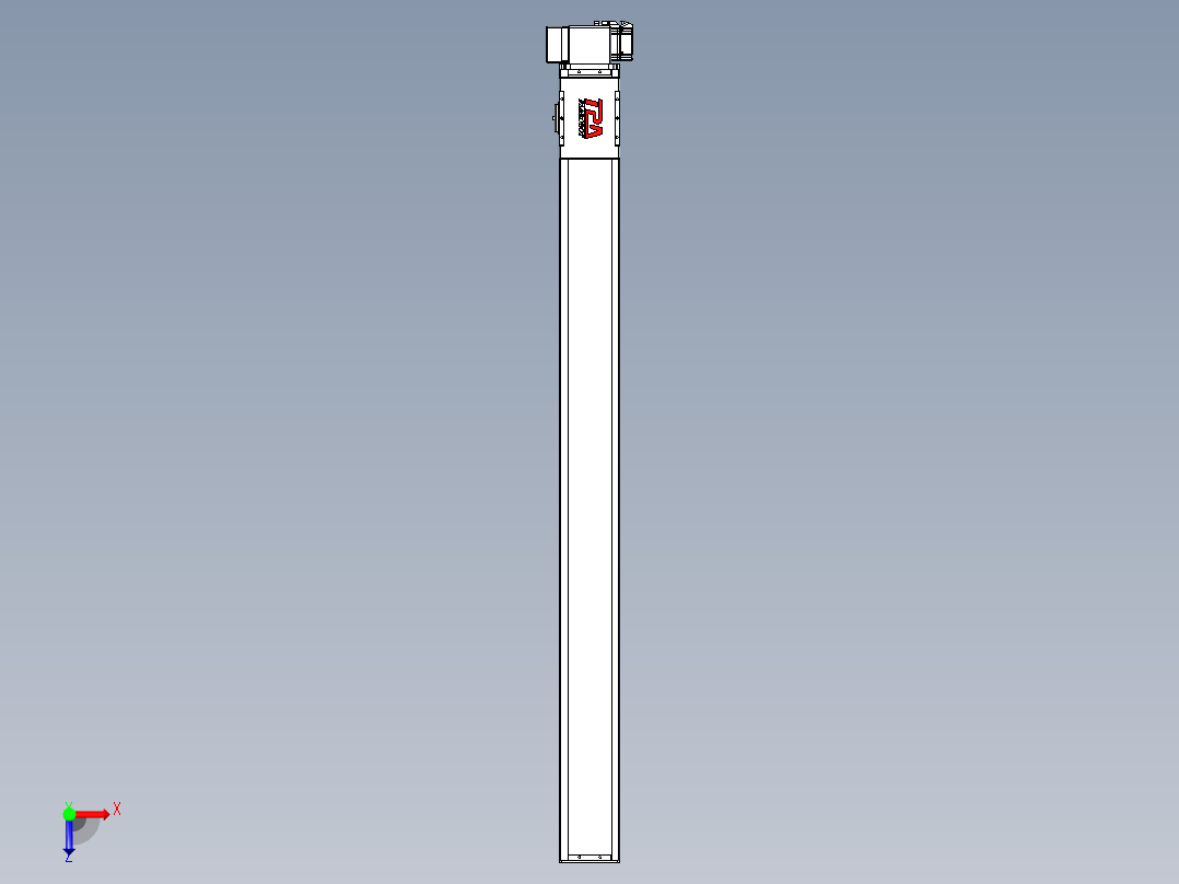同步带全封闭直线模组TPA-HCB-110D-90-L1250-RP-C-P40-N3俯视图