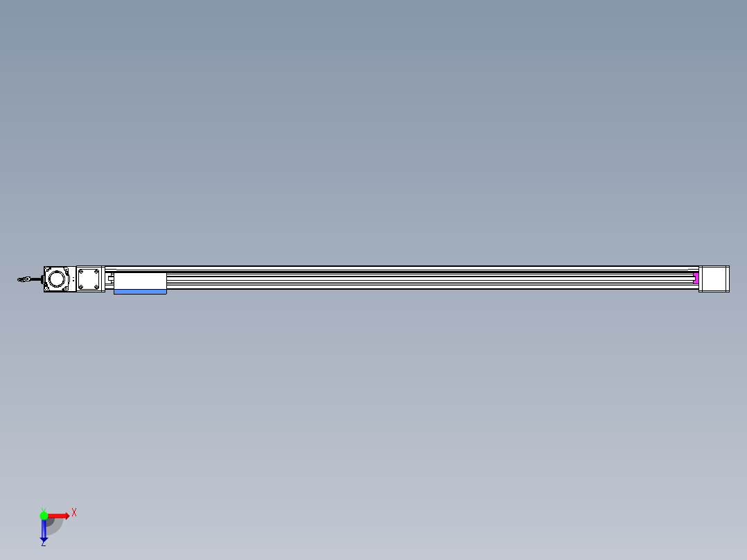 威洛博LB.GB同步带传动--欧规系列GB8-L96-S1800-BL-P75俯视图