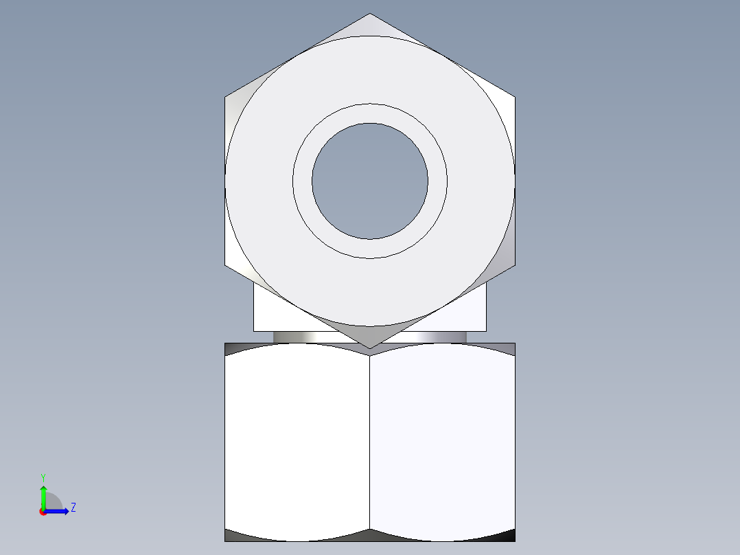 卡套式工业通用硬管接头EO_Swivel_nut_branch_tee_ET16S71左视图