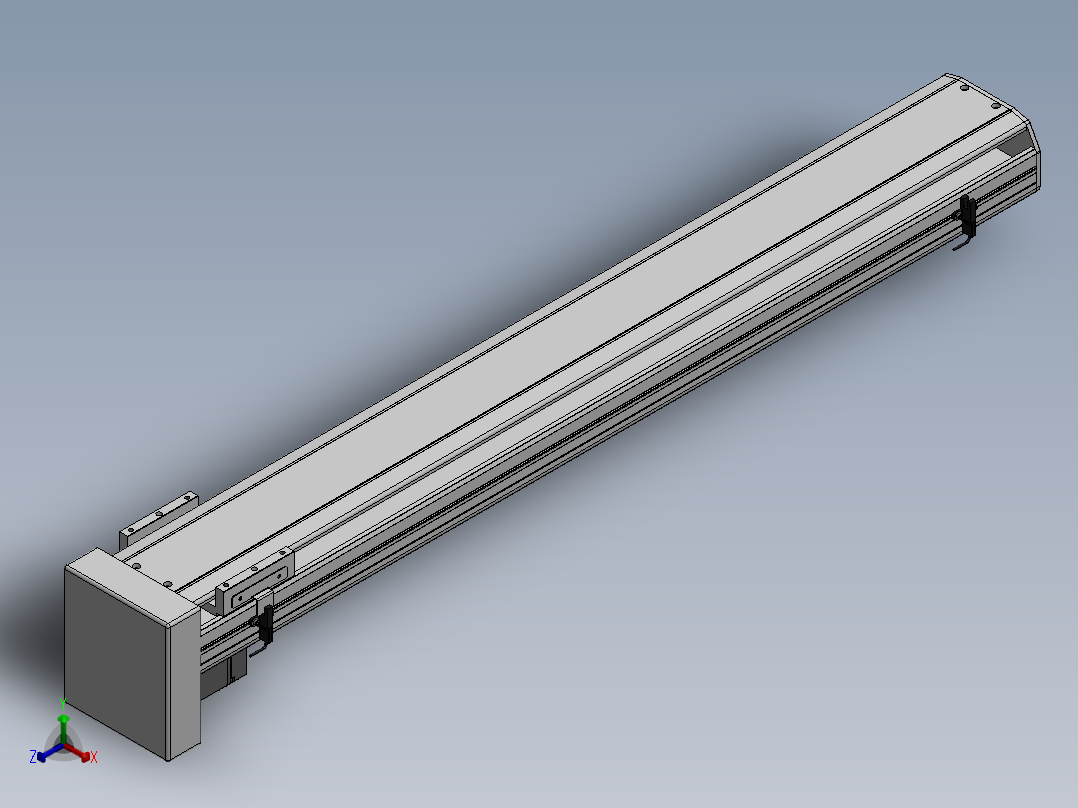 精密模组MY130-T10-900L-BM-P20B-C4-C正等轴测图