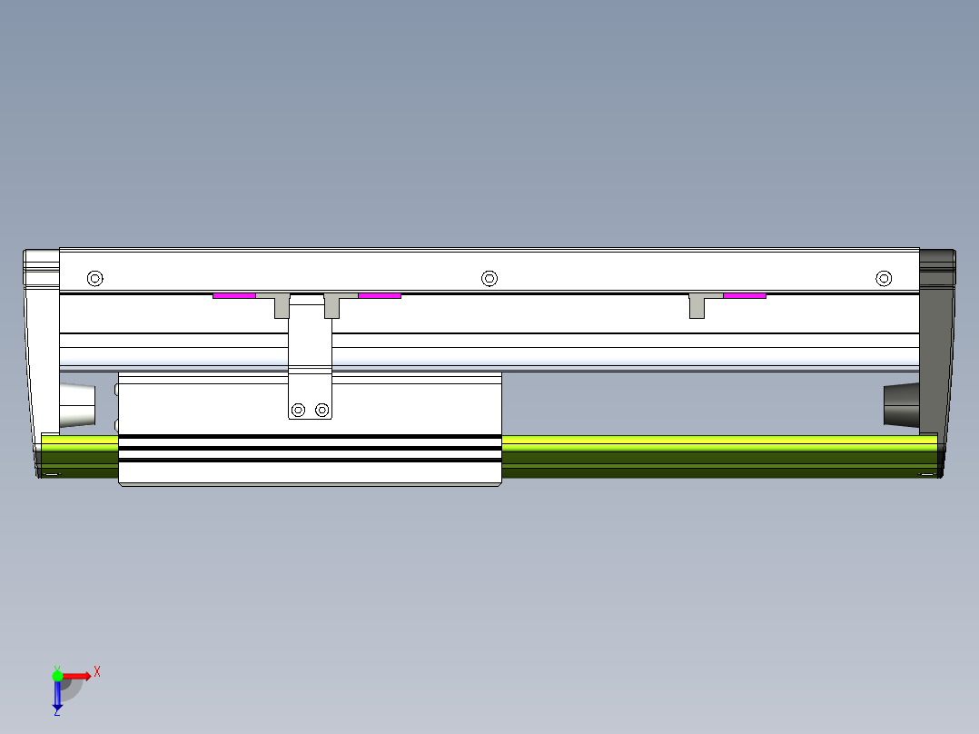 威洛博VL系列直线电机模组-VL22H2-S150俯视图