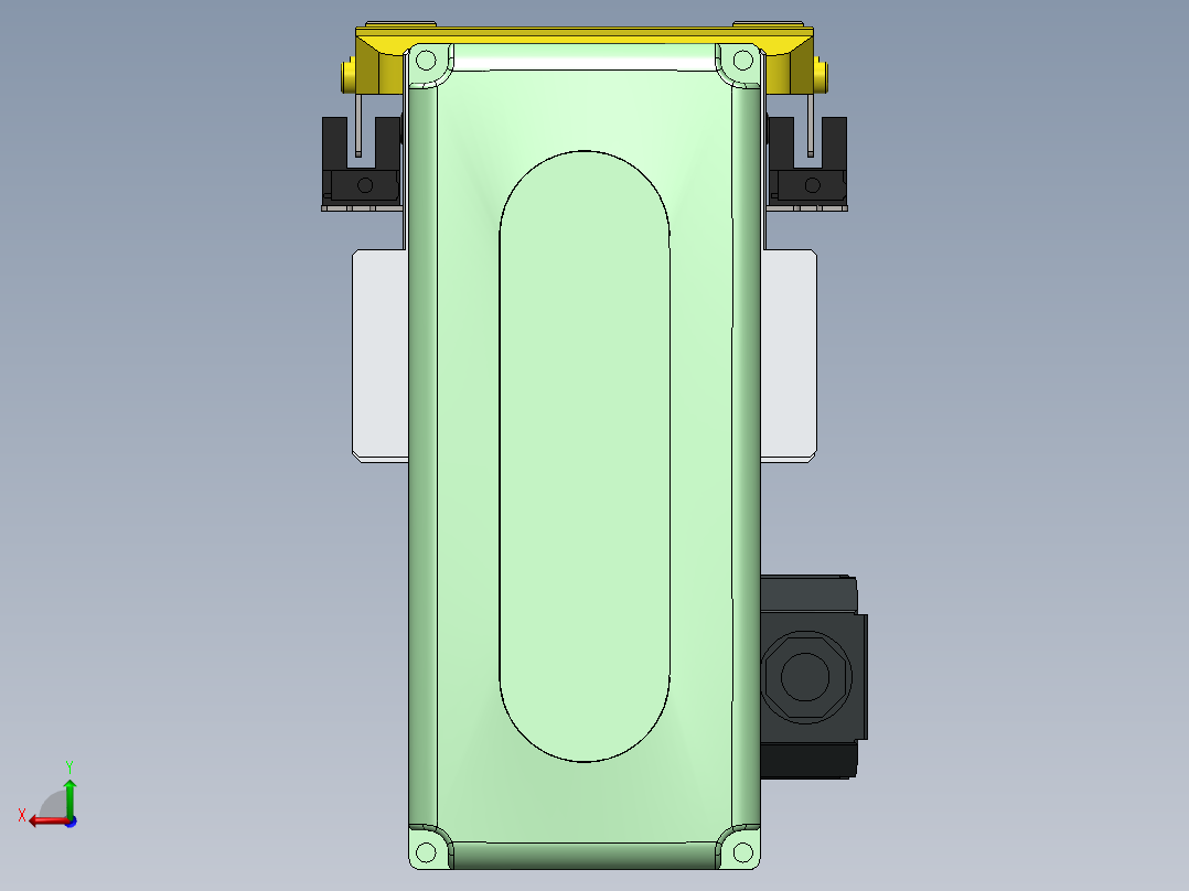 GTH内嵌丝杆全封闭GTH8S-BM-200W后视图