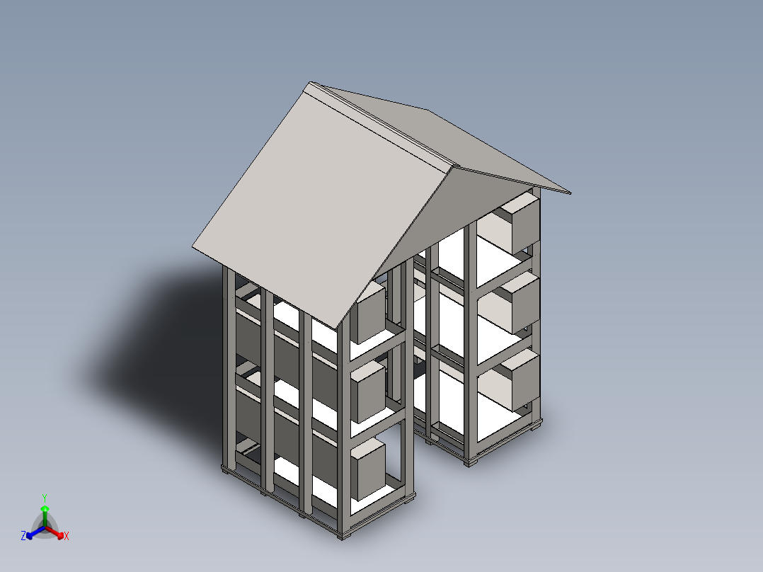房子正等轴测图