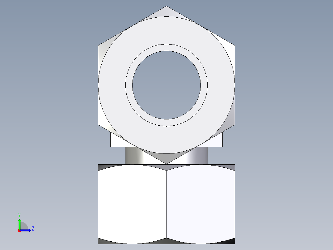 卡套式工业通用硬管接头EO_Standpipe_branch_tee_EVT30SCF左视图