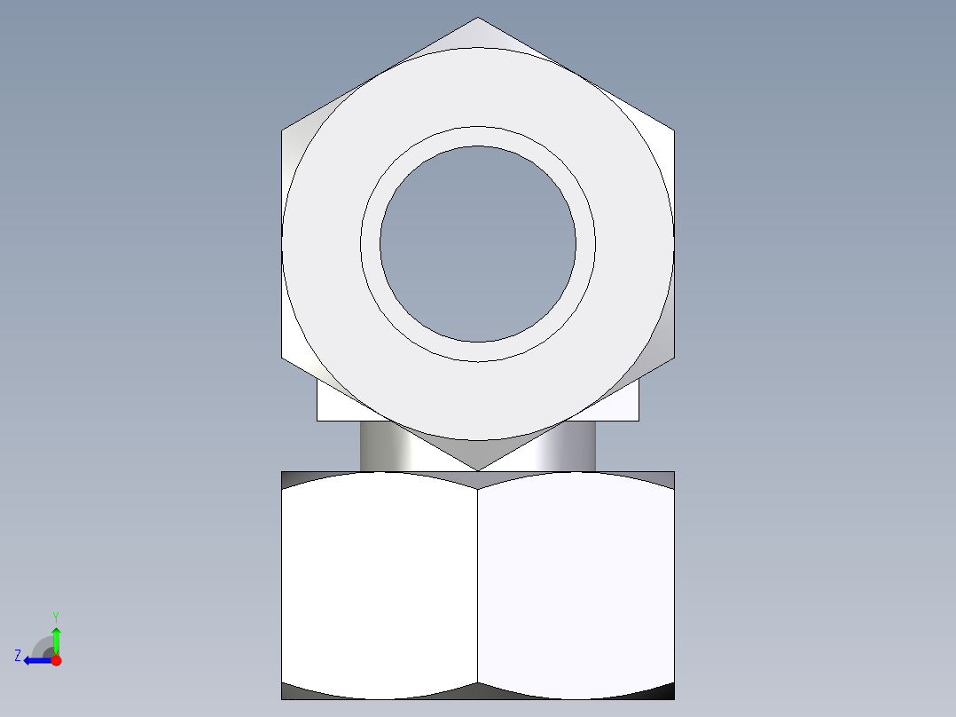 卡套式工业通用硬管接头EO_Standpipe_branch_tee_EVT30SCF右视图