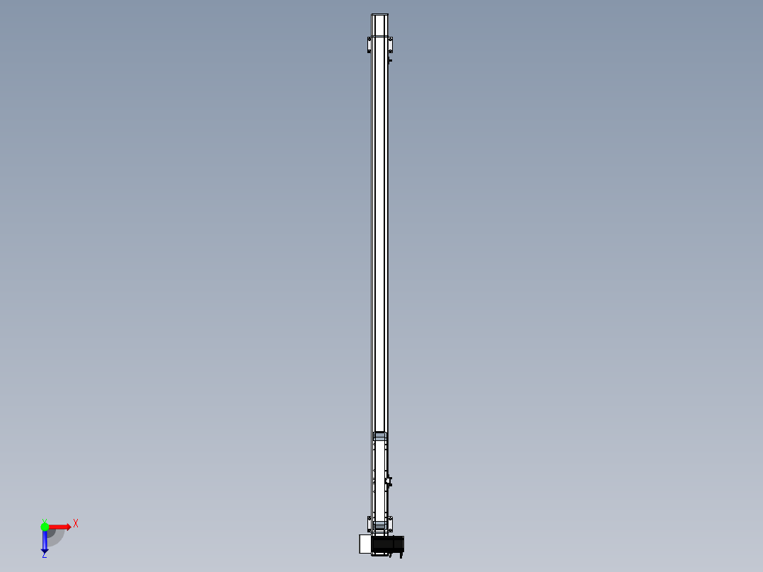 Toyo东佑达直线模组-M65-M-1500-LU-M40-C4俯视图