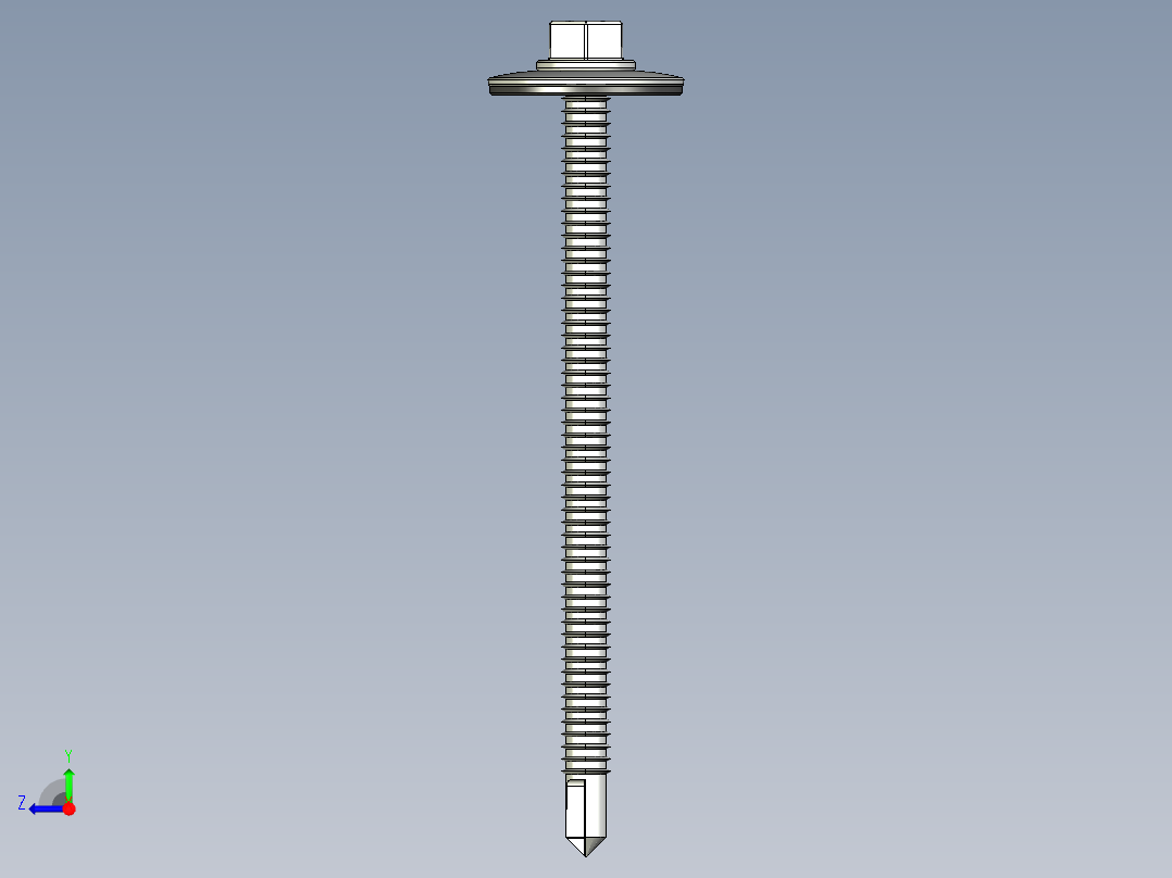 紧固件-STEP Drill-Tip Stucco Screw 0.2500右视图