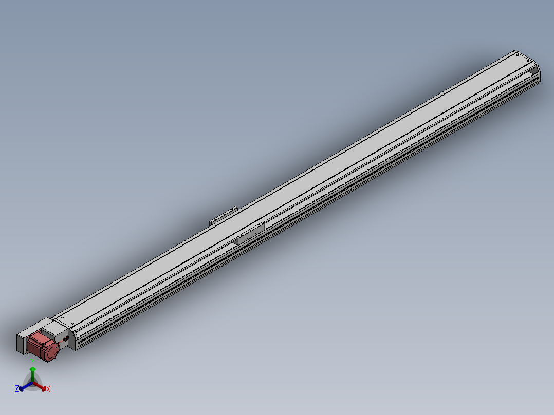 精密模组MT170-L125-2400-L-M75-C4正等轴测图