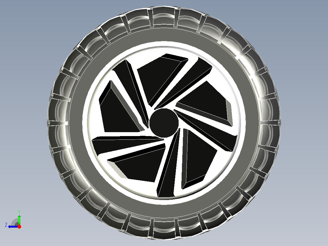 悬浮滑板轮8英寸BLDC 电机--IGS STP X_T右视图