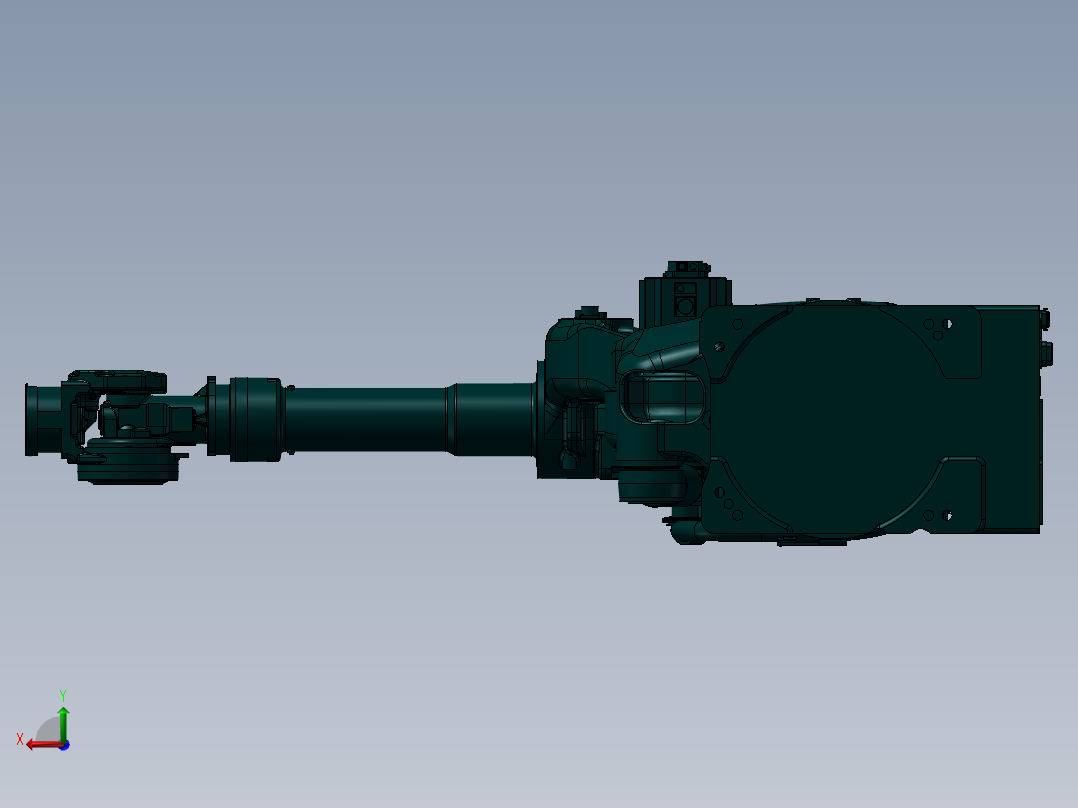安川MS165机器人模型后视图