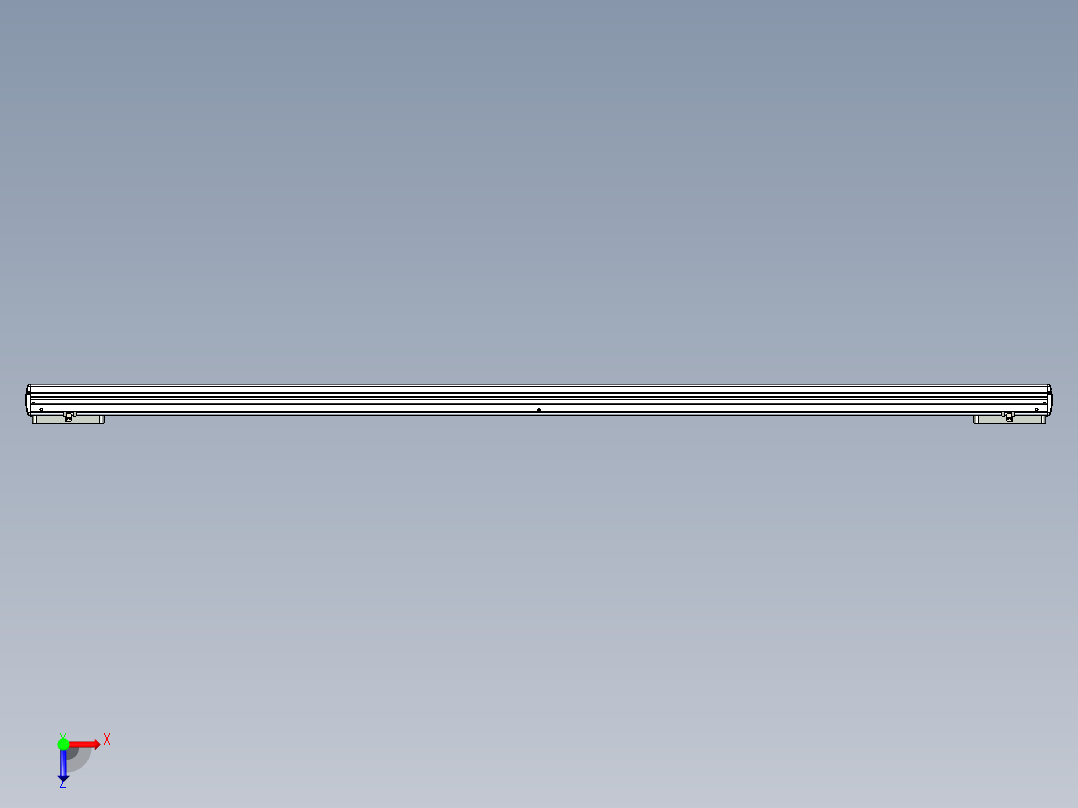 威洛博LC系列3d模型模组2LC14S1Y-S1900俯视图