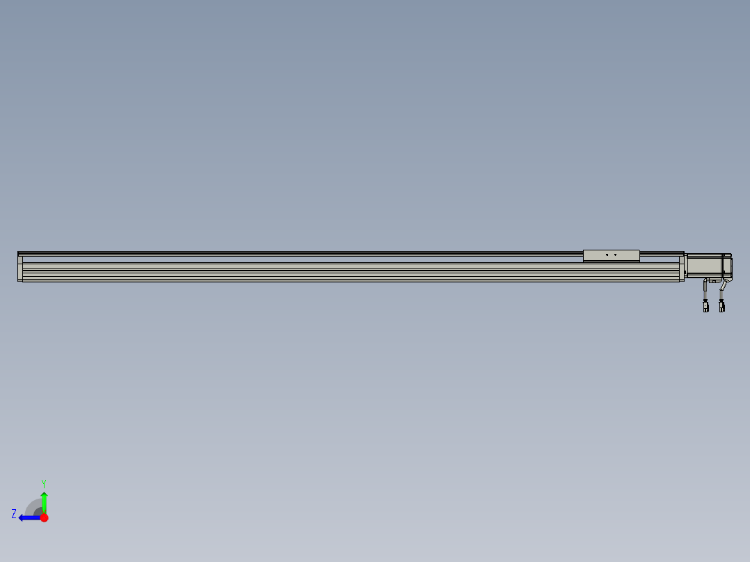 东锦丝杆传动-直线滑台模组DH135-C-L10-S1350-BC-P400W-C3右视图