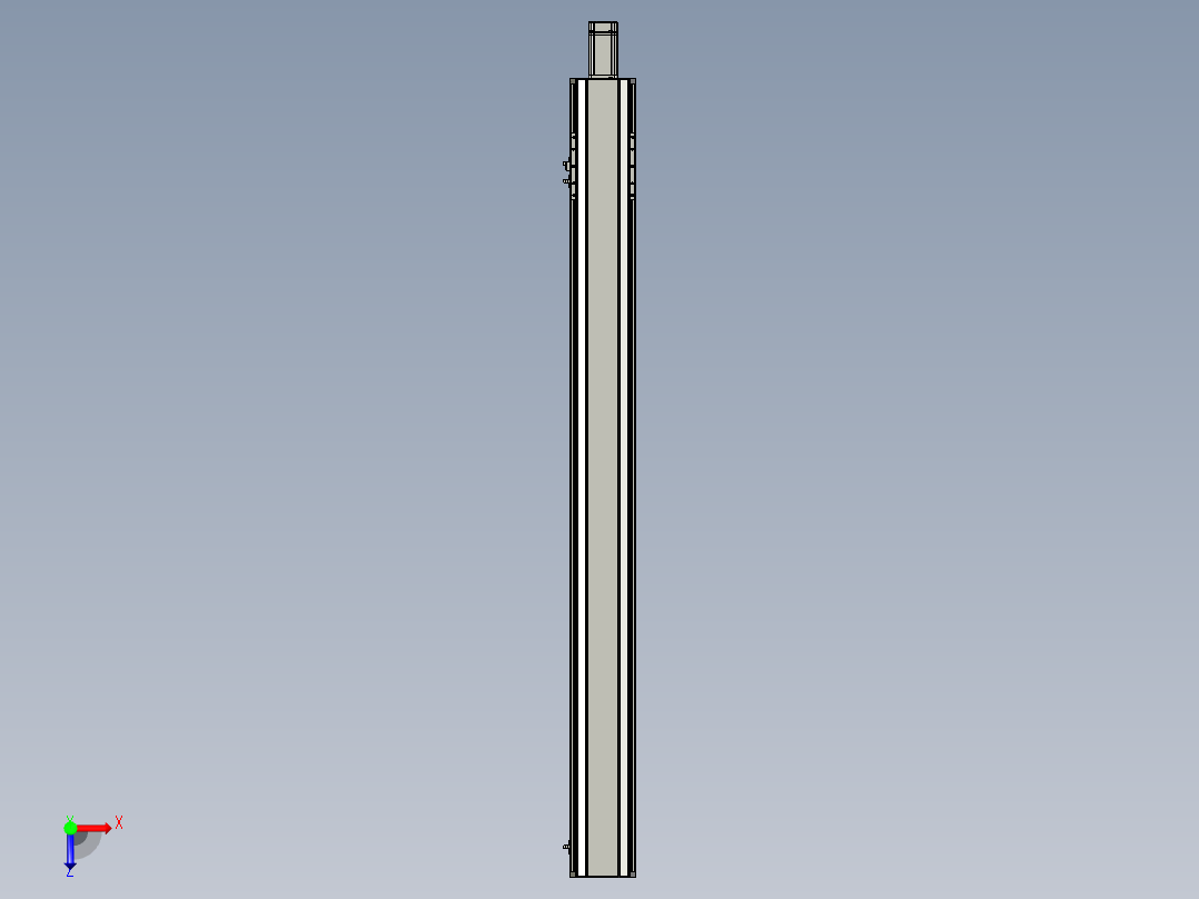东锦丝杆传动-直线滑台模组DH135-C-L10-S1350-BC-P400W-C3俯视图