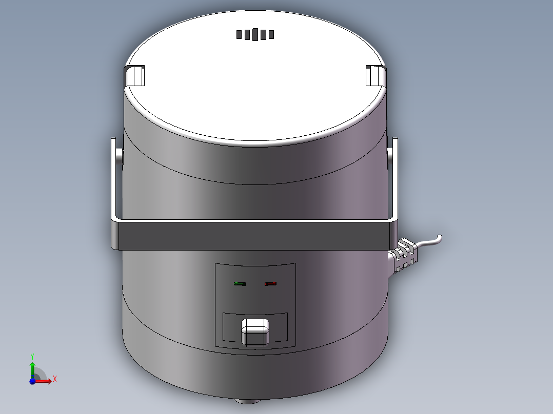 电饭煲模型前视图