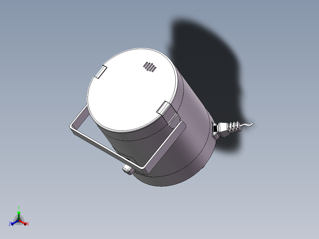 电饭煲模型正等轴测图