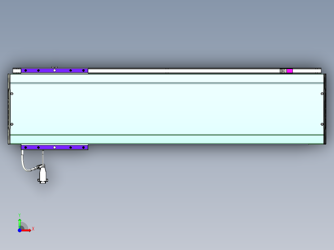 威洛博VL系列直线电机模组-VL22H3-S700前视图