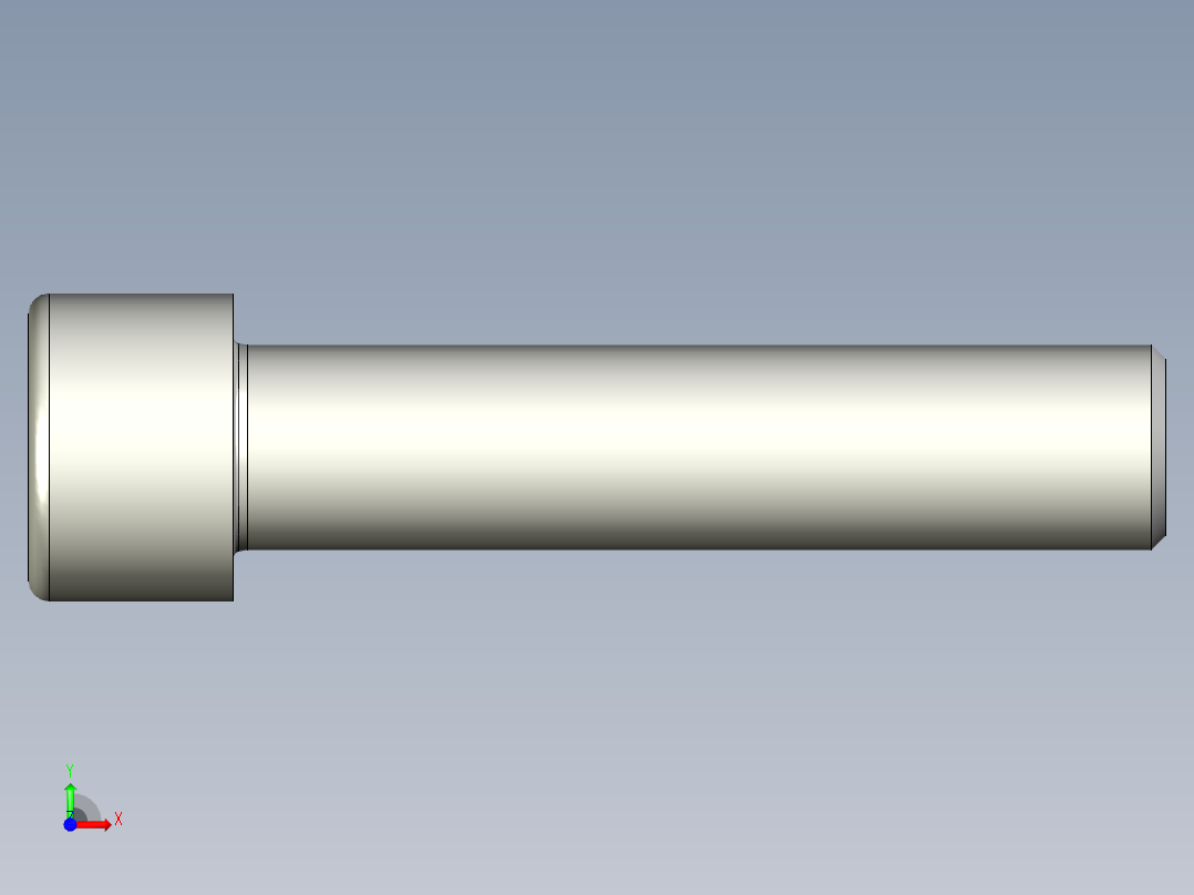 螺钉-DIN_912-M22x100.stp前视图
