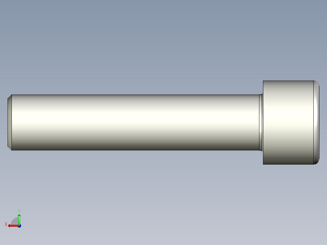 螺钉-DIN_912-M22x100.stp后视图