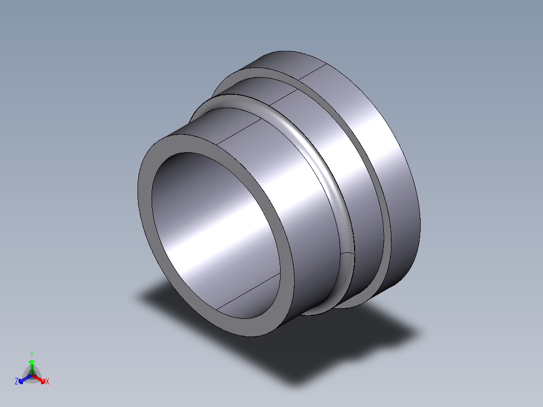 12QBLV 溶剂焊接用联合端，BS系列正等轴测图