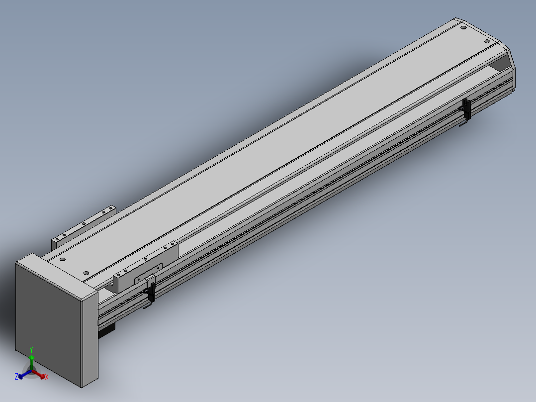 精密模组MY170-T10-800L-BM-P75B-C4-C正等轴测图