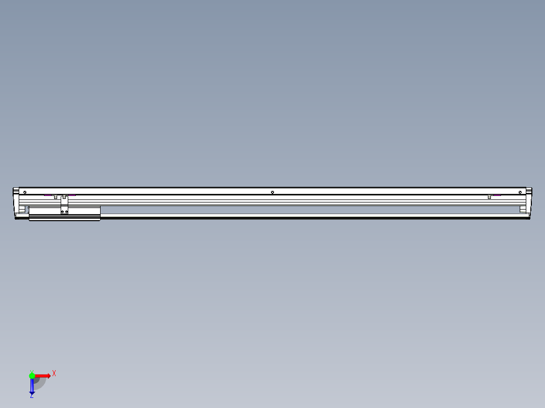 威洛博VL系列3d模型模组VL14S2Y-S1050俯视图