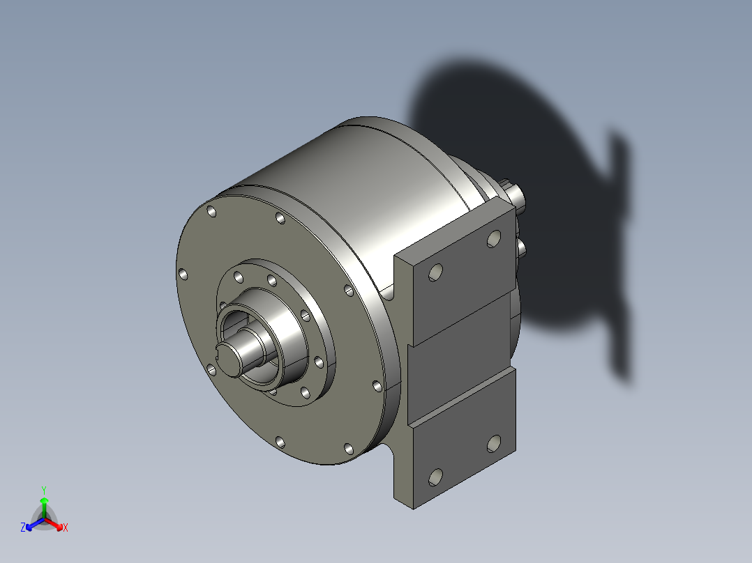 P064-小型少齿差行星齿轮减速器的设计【含三维proe】正等轴测图