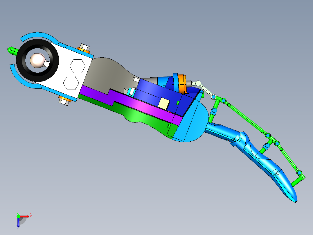 Robot hand机械手掌机器人手俯视图