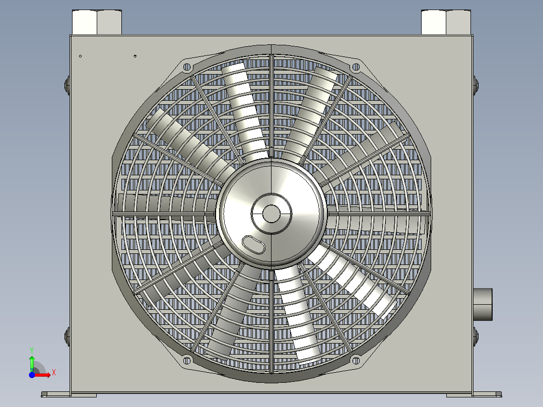 液压油散热器AH1012T-CA-DC前视图