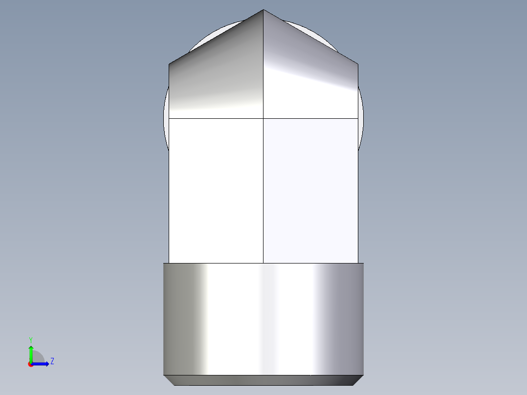 卡套式工业通用硬管接头EO_Union_elbow_W12L71X左视图