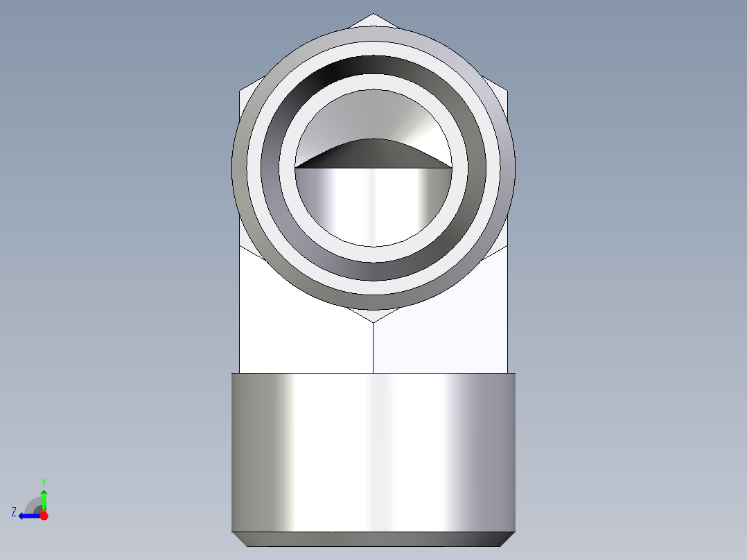 卡套式工业通用硬管接头EO_Union_elbow_W12L71X右视图