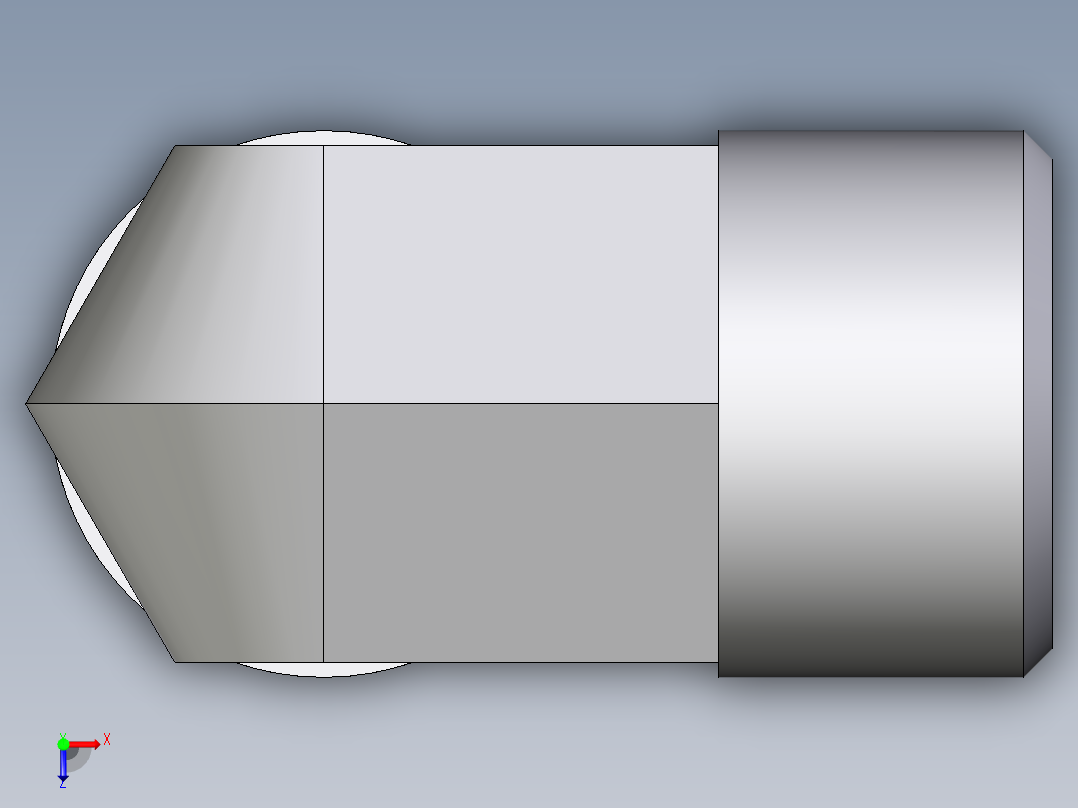 卡套式工业通用硬管接头EO_Union_elbow_W12L71X俯视图