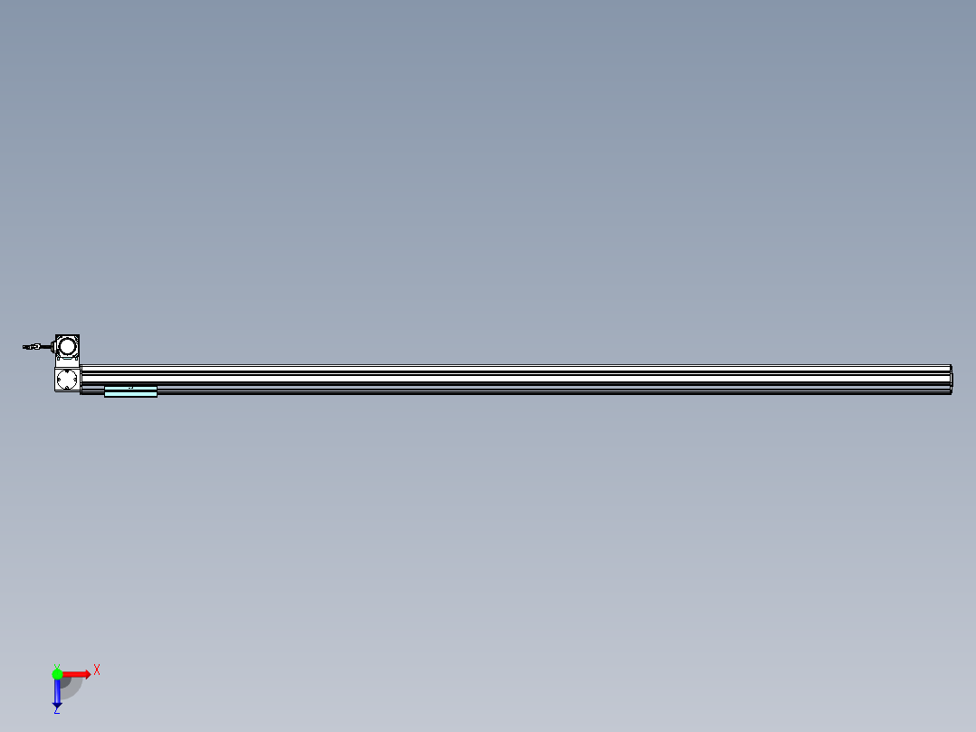 威洛博VBF同步带传动一般环境VBF14-L45-S2050-BLD-ZP40-C3俯视图