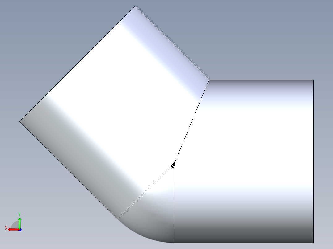聚氯乙烯配件09-Sch80_45Elbow_FPTxFPT_819-002_0.25in后视图
