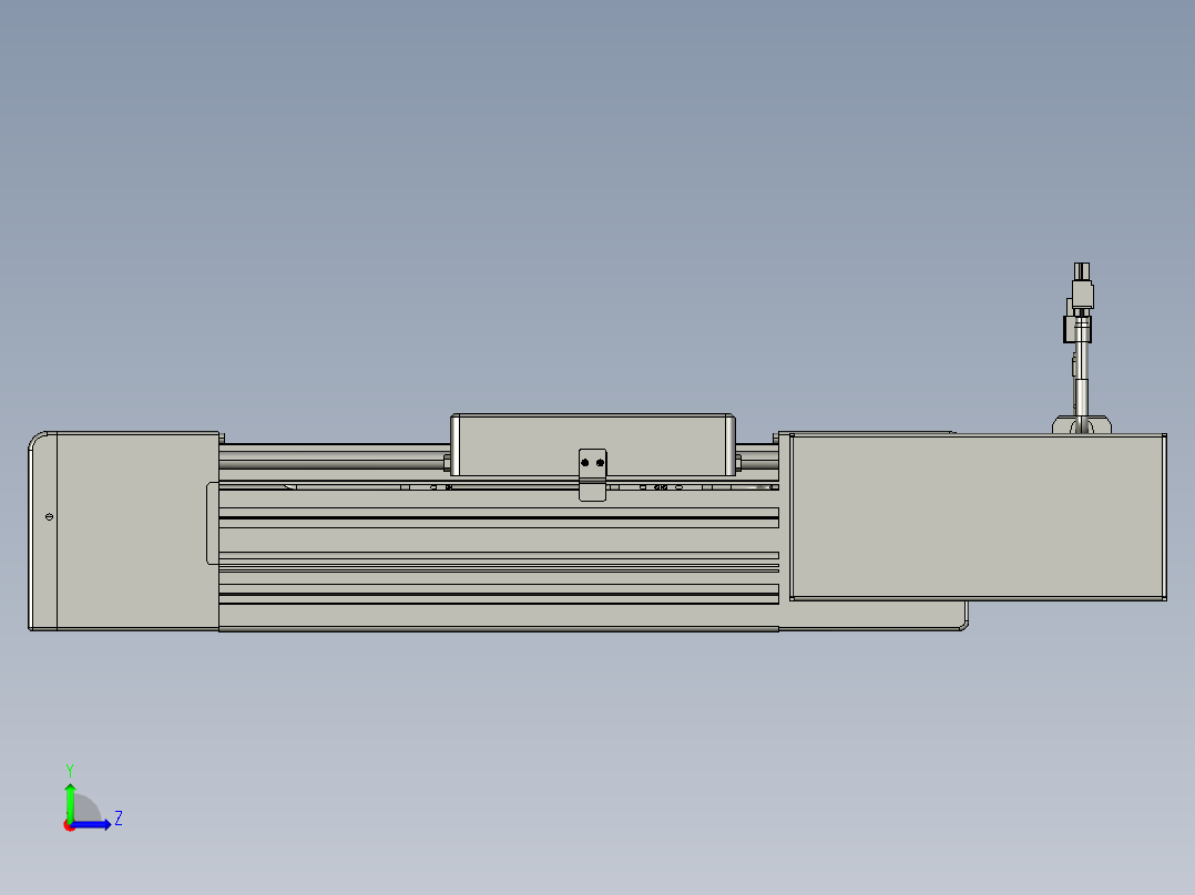 威洛博直线电机模组EB8-L100-S100-BR-P75-MS3左视图