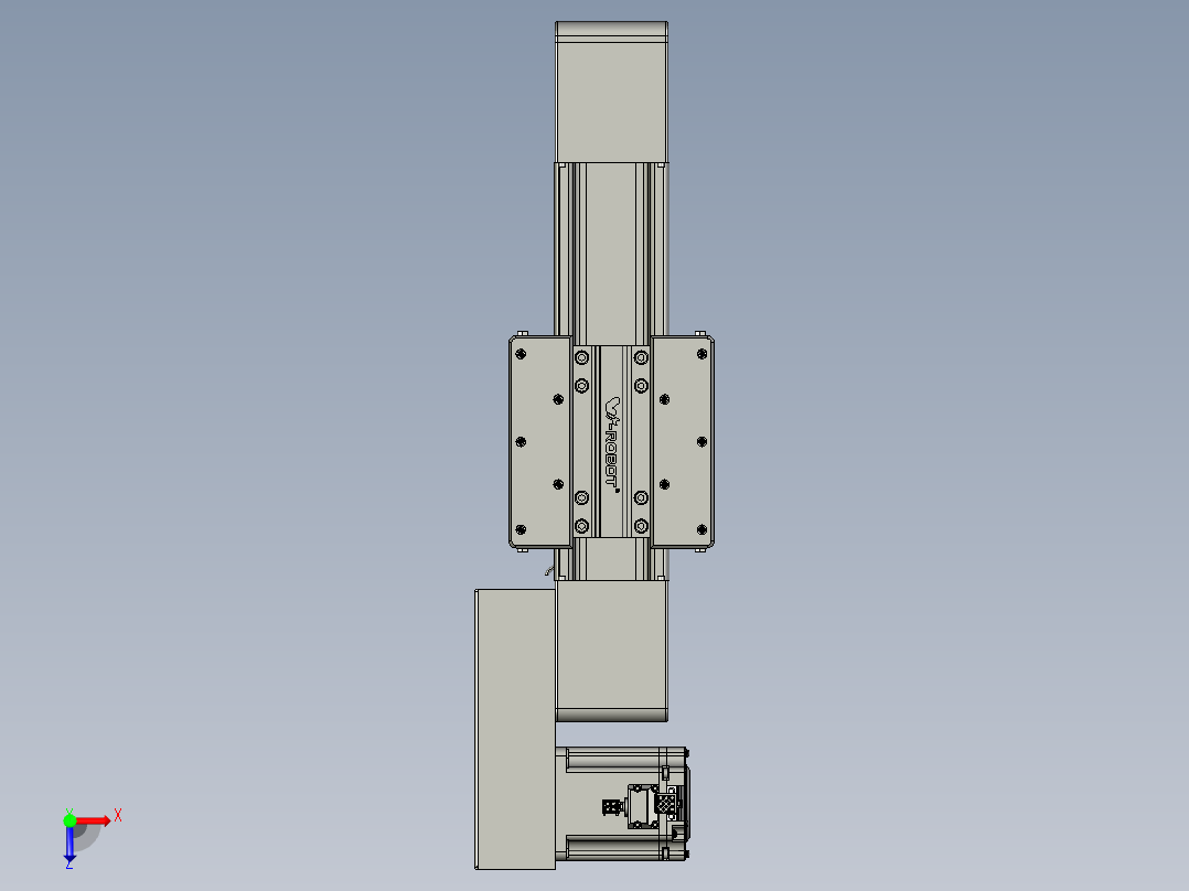威洛博直线电机模组EB8-L100-S100-BR-P75-MS3俯视图